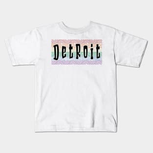 LGBTQ PATTERN AMERICA DETROIT Kids T-Shirt